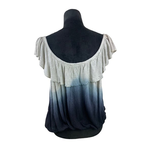 Free People Ombré Off The Shoulder Blouse Size M Soft Stretch Rayon Viscose NWT - Picture 4 of 12